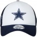 Men's Dallas Cowboys New Era White/Navy Trucker Hit 9FORTY Adjustable Hat 2696512